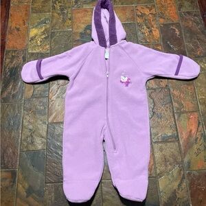 Purple baby snow suit 3-6M